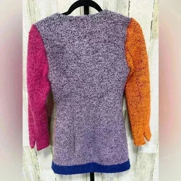 Tweed Color Block Mini Dress NWT - Picture 3 of 6